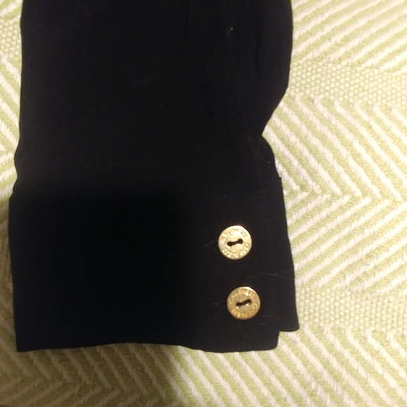 Guess black zippered t-shirt sz M - Picture 3 of 5